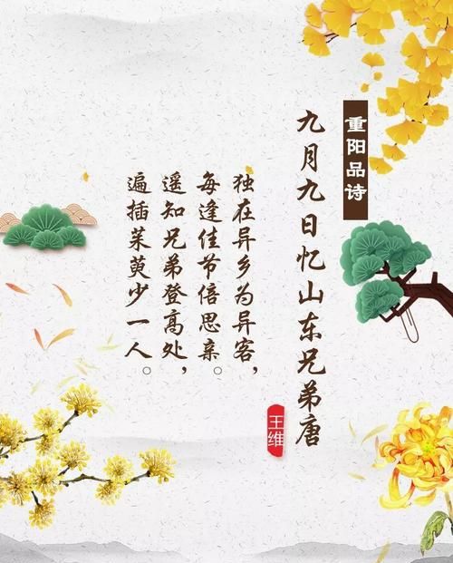 遥知兄弟登高处遍插茱萸少一人