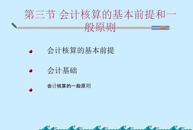 会计核算的一般原则是什么意思