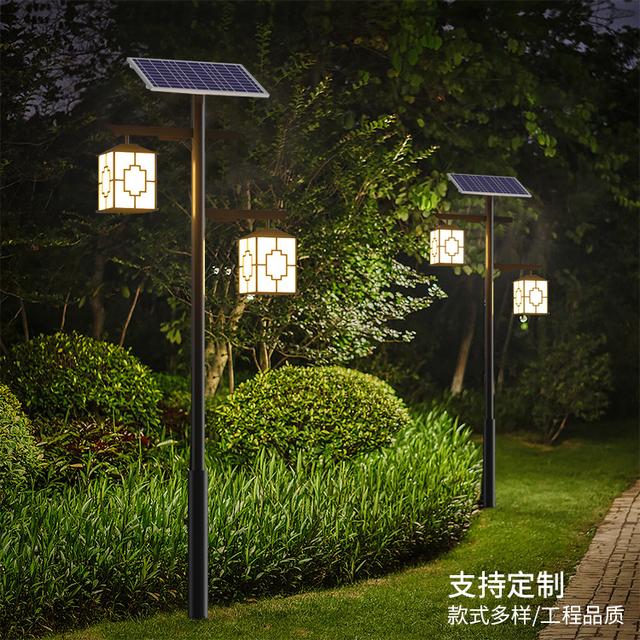 太阳能灯庭院灯安装全过程（太阳能庭院灯的工作原理和特点）(1)