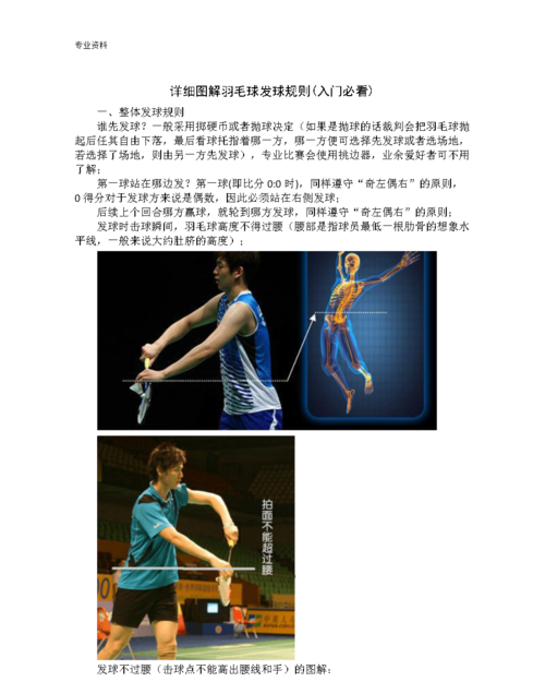 羽毛球发球规则,羽毛球发球有什么规则