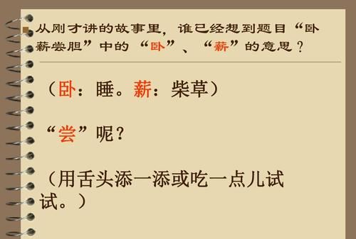 卧薪尝胆的意思：卧薪尝胆是什么意思