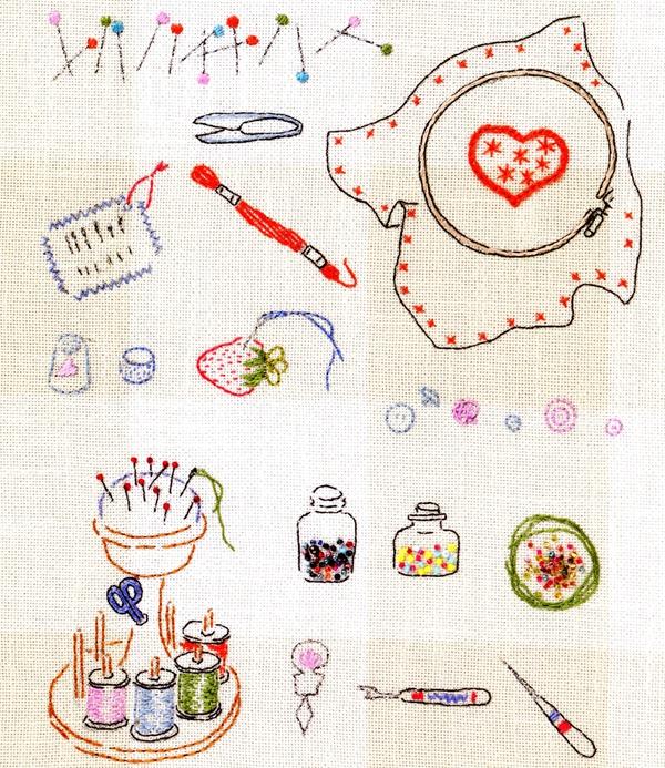 简单手工刺绣步骤图(手工刺绣DIY100种以上)(3)