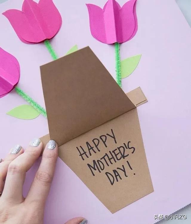 母亲节贺卡制作简单的方法(这样做的贺卡最有创意和心意)(20)