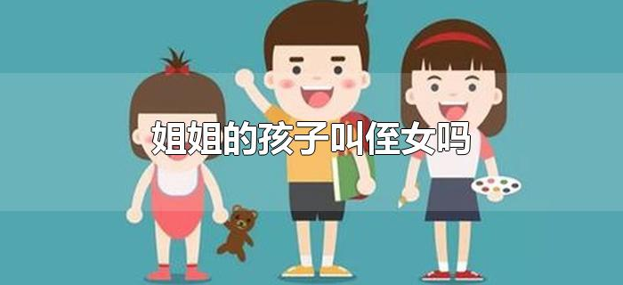 姐姐的孩子叫侄女吗