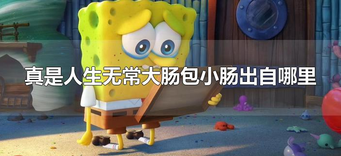 真是人生无常大肠包小肠出自哪里 真是人生无常大肠包小肠出自哪里